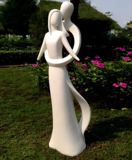 Extra Large Infinite Love Garden Statue
