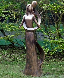 Infinite Love Garden Statue in Bronze