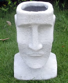 Easter Island Garden Planter Granite