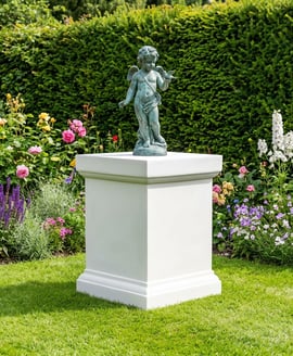 Large Victorian Plinth in White