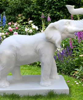 Roaring Elephant Garden Ornament