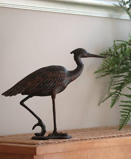Egret Metal Garden Ornament