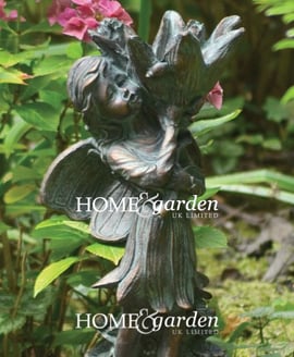 Aged Verde Fairy Flower Garden Ornament