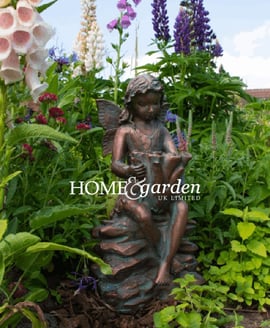 Aged Verde Fairy Woodland Garden Ornament