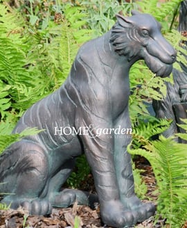 Aged Verde Jungle Book Small Shere Khan Garden Ornament