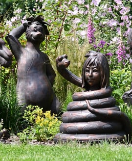 Large Jungle Book Garden Ornament Set of 4