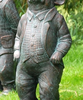 Riverbank Ratty Garden Ornament – Aged Verde