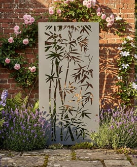 Bamboo Steel Decorative Garden Screen 1.8m