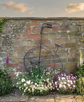 Penny Farthing Vintage Decorative Garden Wall Art