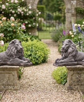 Chatsworth Lion Statues (Pair)