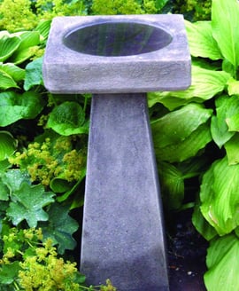 Simple Stone Birdbath