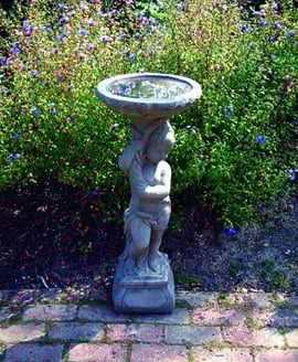Urchin Stone Birdbath