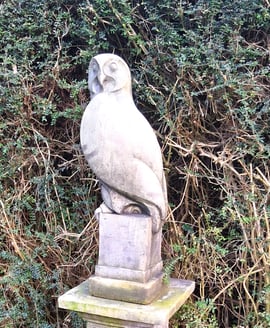Nouveau Owl Garden Ornament
