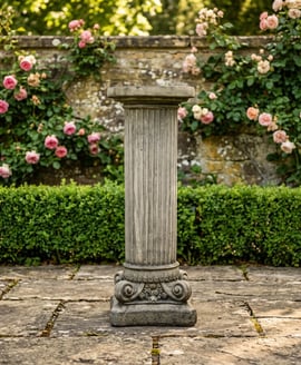 Corinthian Column Stone Garden Pedestal