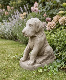 Great Dane Puppy Garden Statue