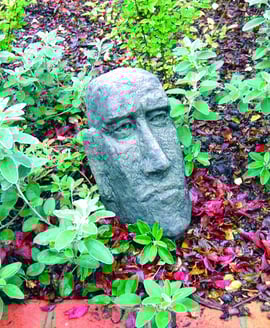 Small Moai Head Statue