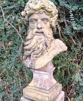 Hercules Bust Garden Statue