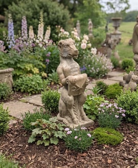 Heraldic Dragon Garden Statue