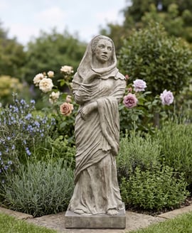 Draped Maiden Garden Statue