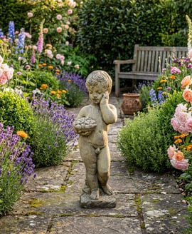Gemini Boy Garden Statue