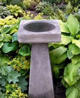Simple Stone Birdbath