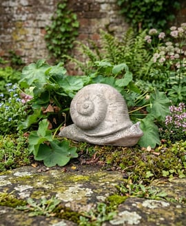 Snail Stone Garden Statue