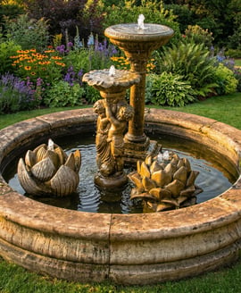 Stone Garden Pool Surround