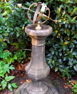 Medium Armillary on Stone Garden Pedestal