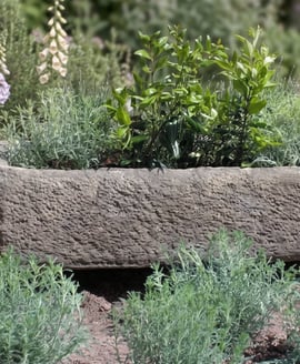 Rustic Stone Garden Trough