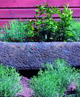 Rustic Stone Garden Trough