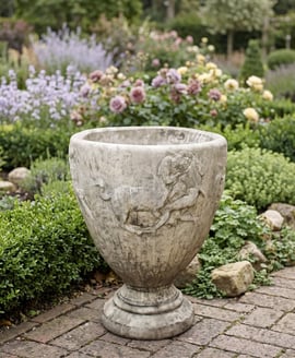 Centaur Stone Garden Vase