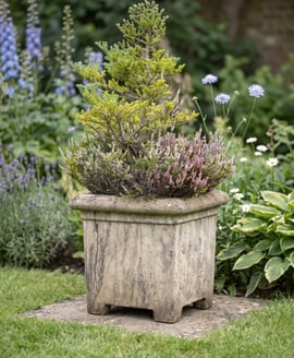 Grand Square Stone Garden Planter