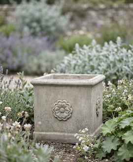 Tudor Rose Stone Garden Urn