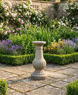 Victorian Stone Garden Pedestal