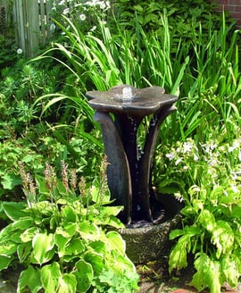 Flower Stone Fountain
