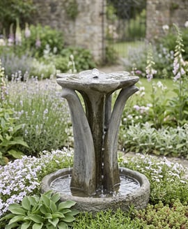 Flower Stone Fountain