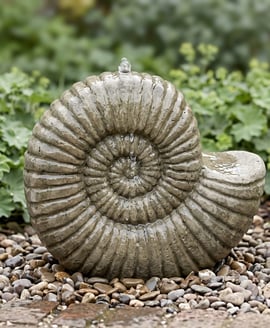 Grand Ammonite Stone Fountain