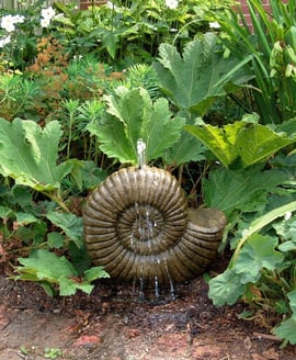Grand Ammonite Stone Fountain
