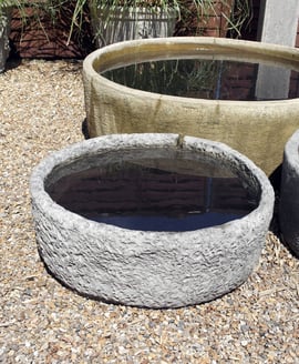 Small Round Stone Garden Reservoir