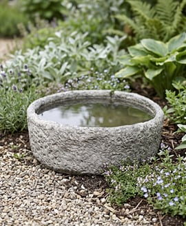 Small Round Stone Garden Reservoir