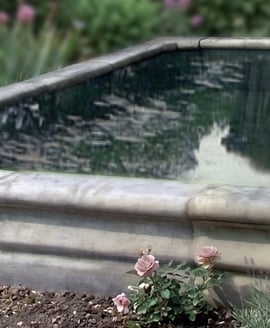 Straight Stone Garden Pool Section