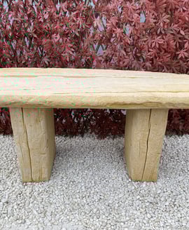Sleeper Stone Garden Bench in Sandstone