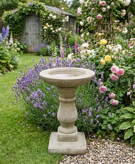 Edwardian Birdbath in Stone