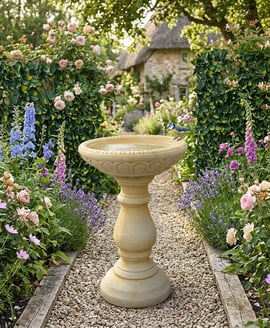 Large Edwardian Birdbath in Sandstone