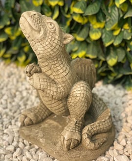 Small Hatchling Dragon Stone Garden Ornament in Stone