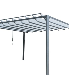 Garden Must Haves 3x3m Pandora Leaf Gazebo in Grey