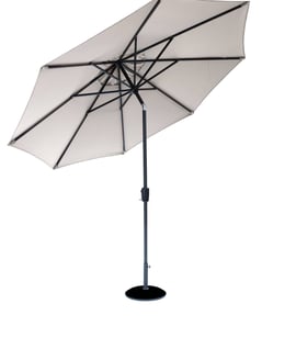 Garden Must Haves Elizabeth 3m Garden Parasol Grey
