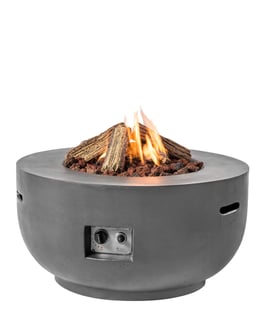 Happy Cocooning 91cm Grey Gas Fire Bowl