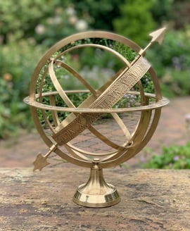 Eastern Connections Large Solid Brass Armillary 16 Inch