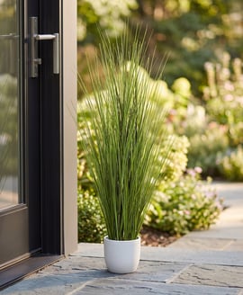 75cm Artificial Potted Onion Grass